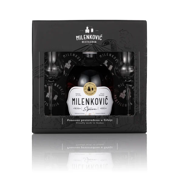 Alternative view of Šljiva 5 godina set sa 2 čaše